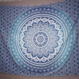 Blue Mandala tapestry